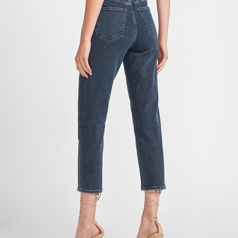 NWT❤️EXPRESS Super High Waist Dark Wash M…